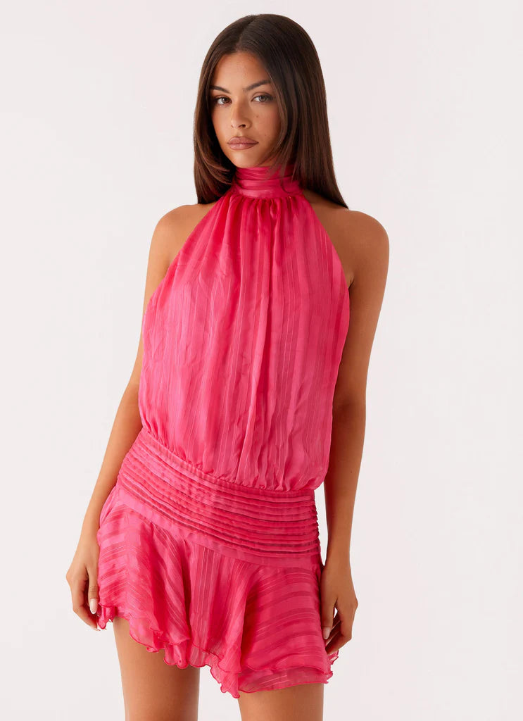 Lunea Chiffon Mini Dress