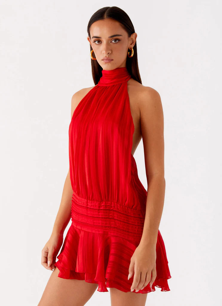 Lunea Chiffon Mini Dress