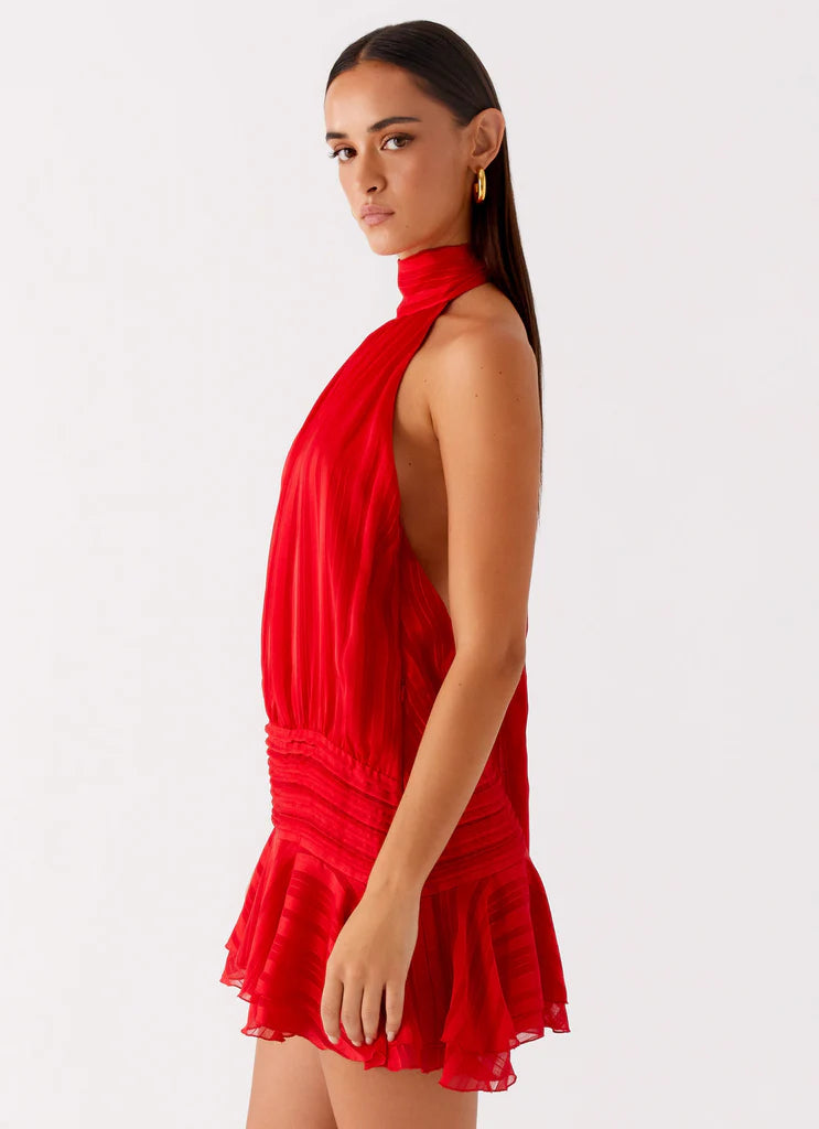 Lunea Chiffon Mini Dress