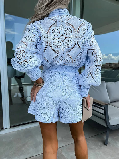 Evelyn Lace Mini Dress
