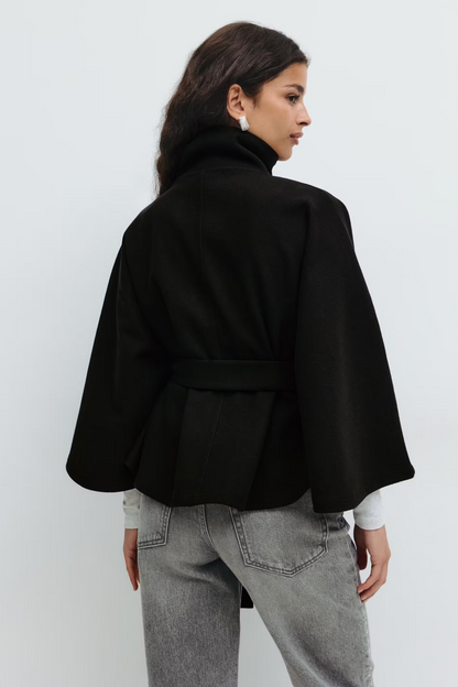 Sira Belted Cape Coat