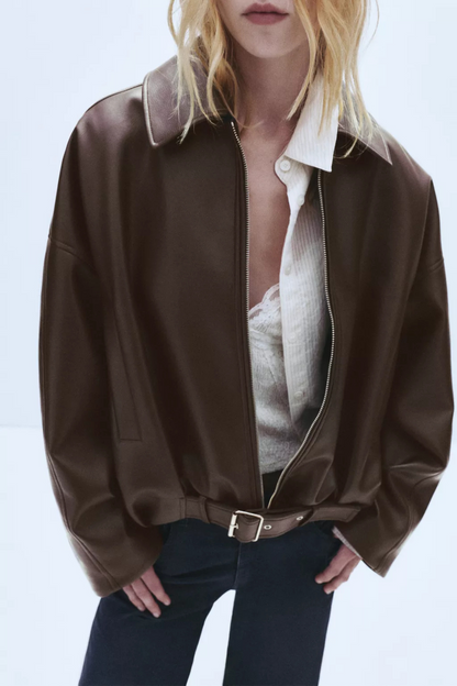 Zara Faux Leather Jacket