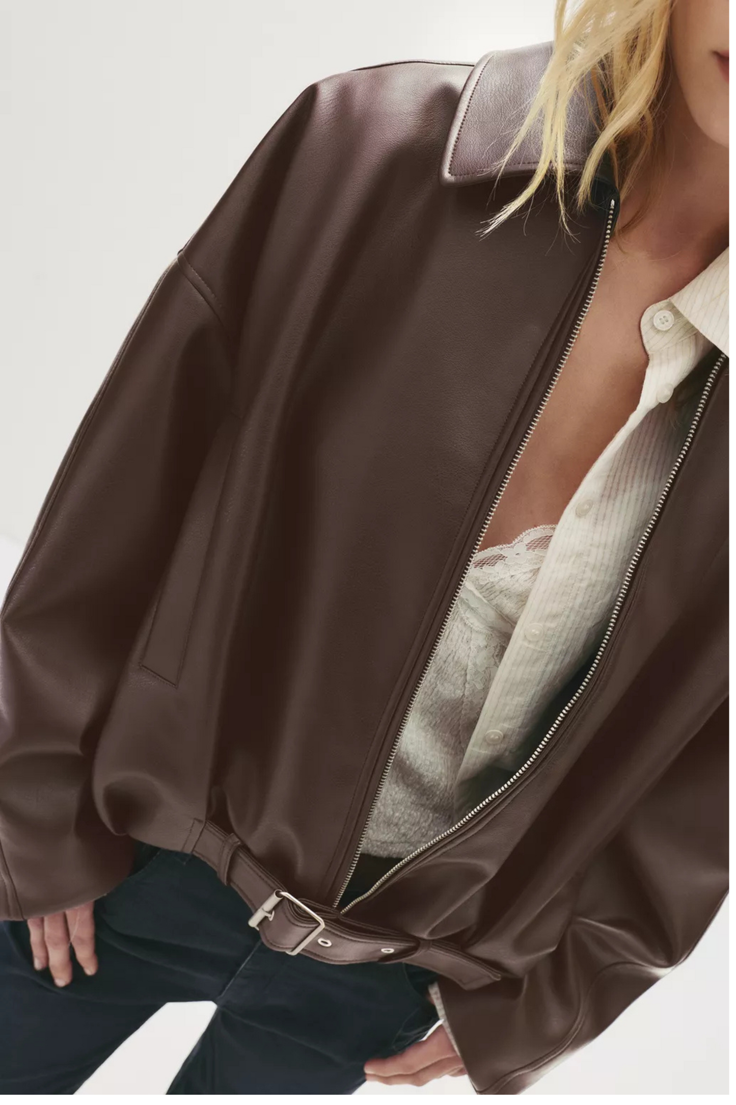 Zara Faux Leather Jacket