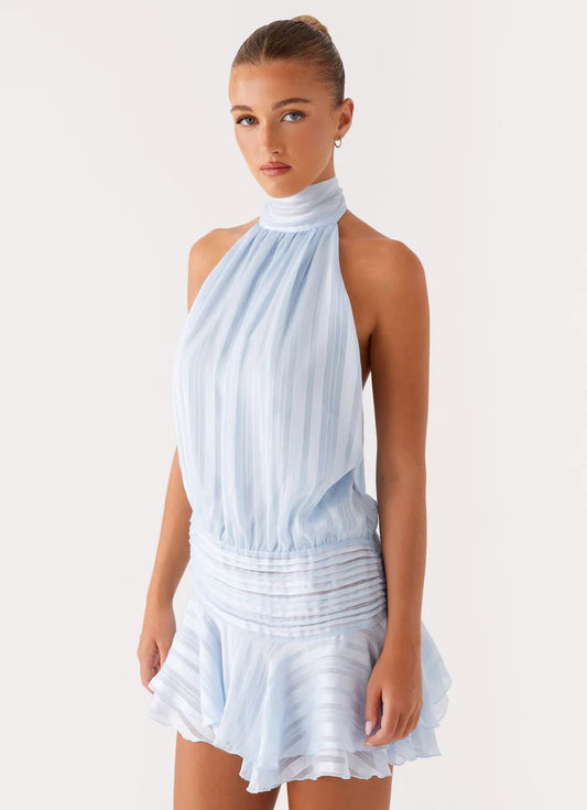 Lunea Chiffon Mini Dress