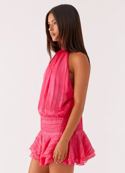 Lunea Chiffon Mini Dress