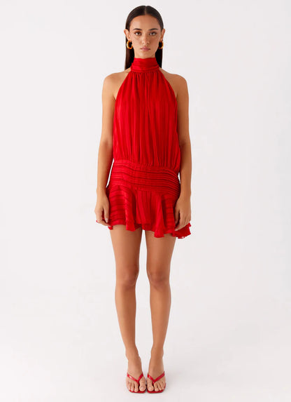 Lunea Chiffon Mini Dress